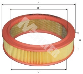 Фильтр воздушный ВАЗ 2101-2107, 2108-09 (карбюратор) (M-Filter) MAHLE арт. A 101